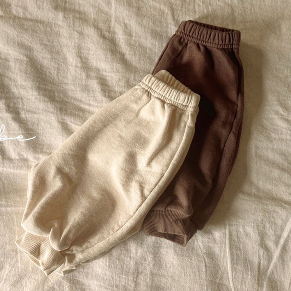 Korean Style Children's Wear 2025 Spring and Autumn Wear Boys and Girls Baby Trousers Children's Comfortable Loose Leg Leg Casual Pants