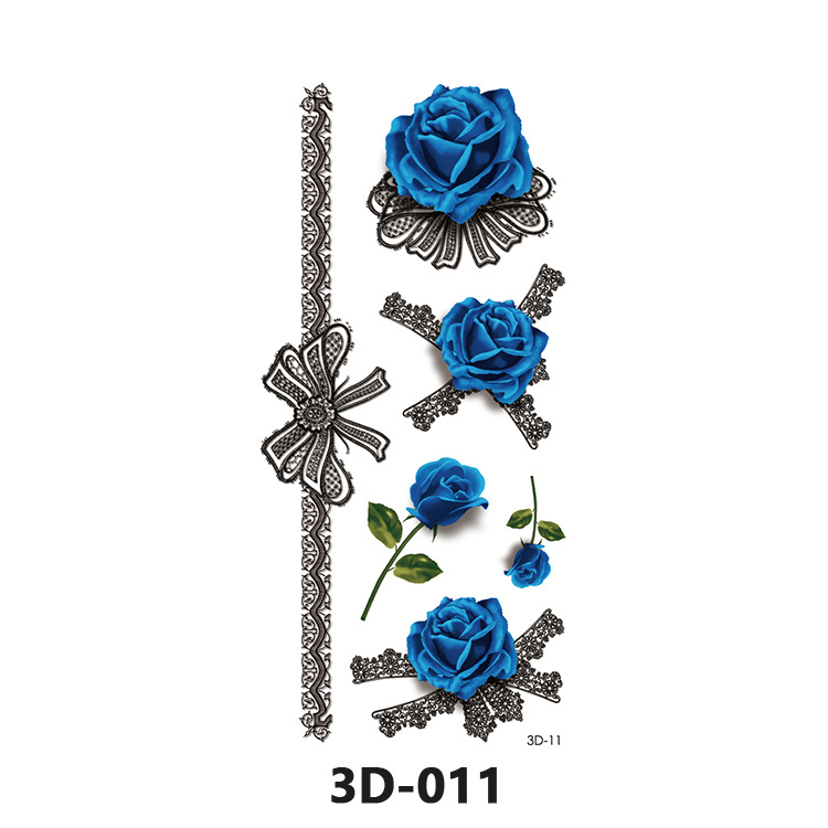 Picture of Spot Wholesale 3D Butterfly Waterproof Sweat Female Stereo Artificial Creative Temporary Stickers European and American Cross-Border Butterfly Tattoo Stickers