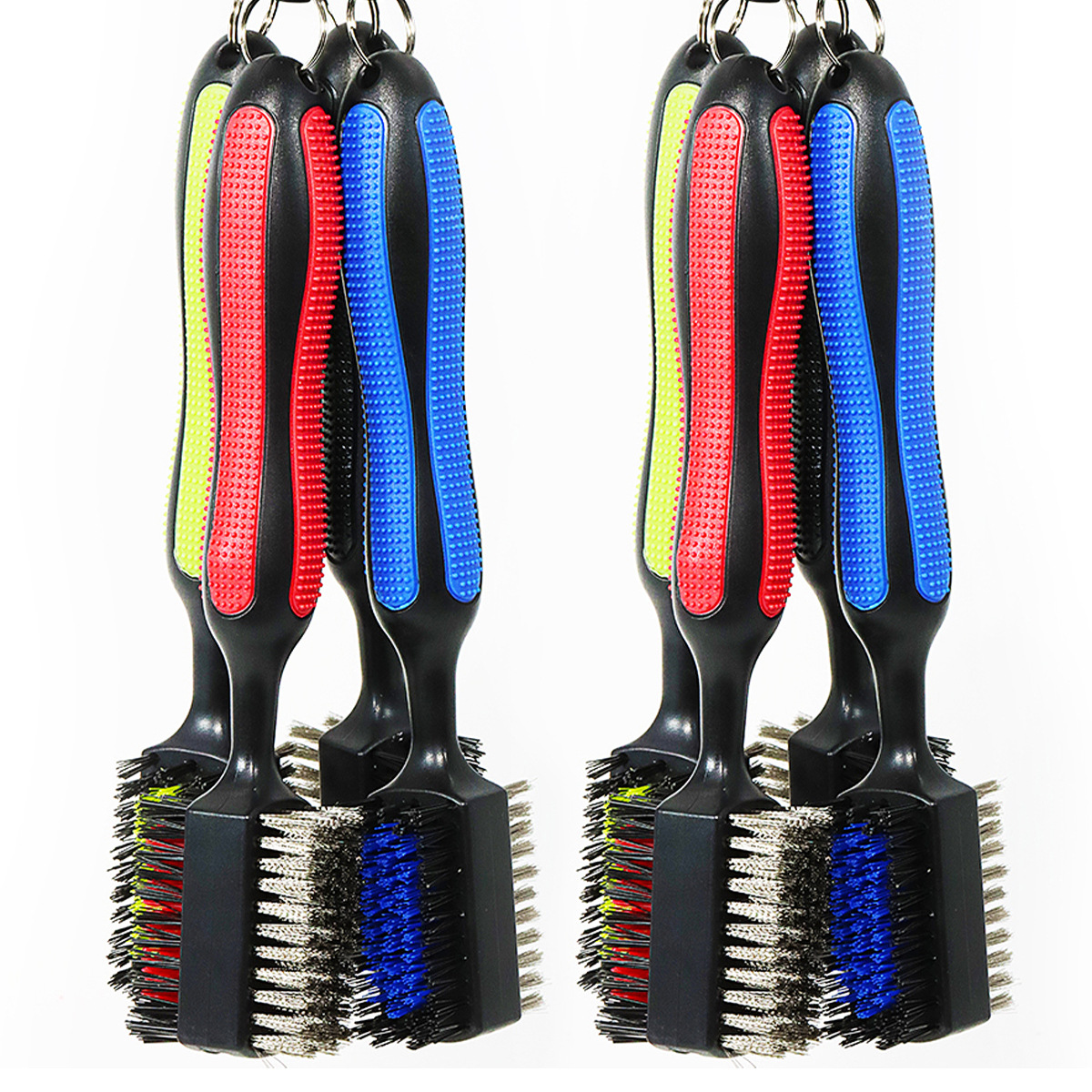 New golf club cleaning brush magnetic buckle cleaning brush non-slip massage cleaning brush