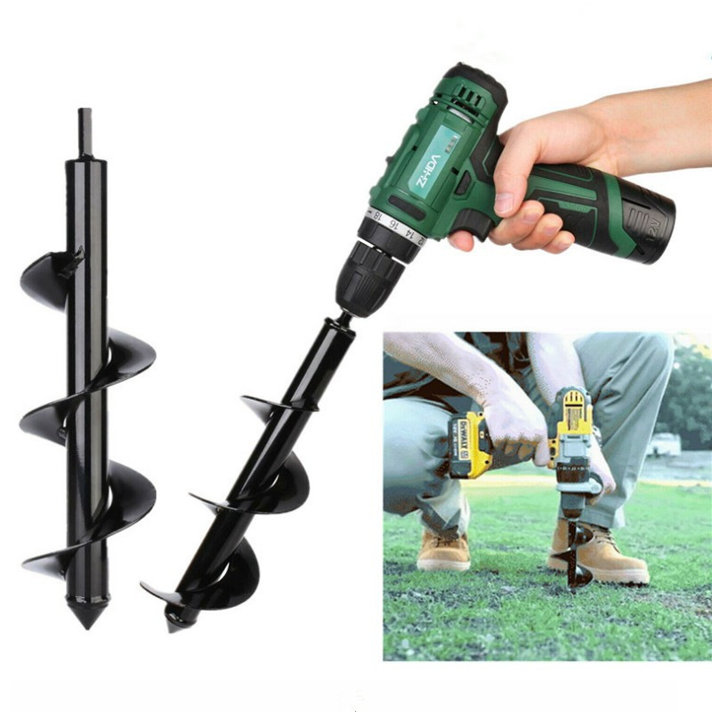 Picture of Factory rechargeable electric drill spiral rod ground drill bit garden vegetables flowers drill soil drill pit loosening drill bit
