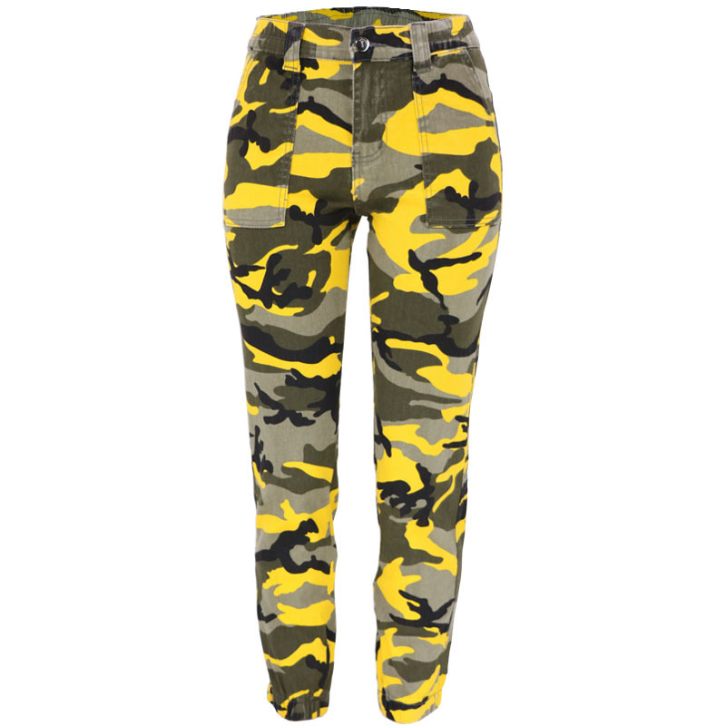 Picture of 2025 Autumn and Winter European and American Cross-Border New Women's Camouflage Workwear Hip-Hop Casual Pants Street Loose Denim Pants