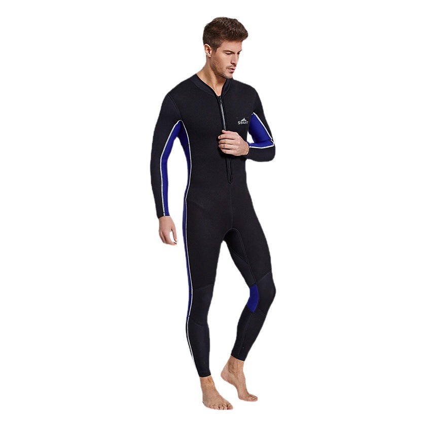 Shabbat Couple Sun-protective Clothing Long-sleeved 3mm Thickened Warm One-piece Swimsuit Surf Suit Jellyfish Suit Diving Suit