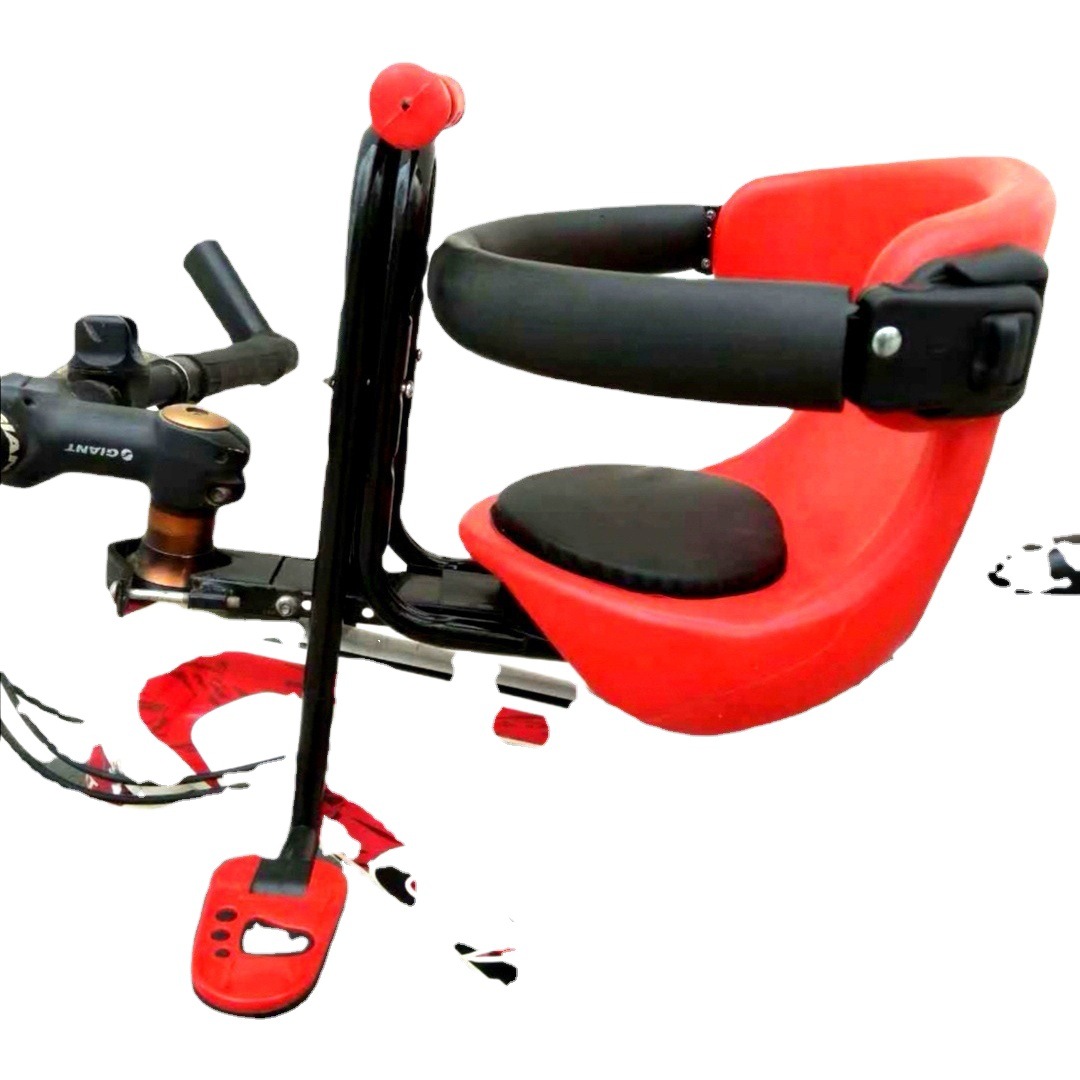 The 5th generation bicycle car children's quick release new seat baby seat front mountain bike seat