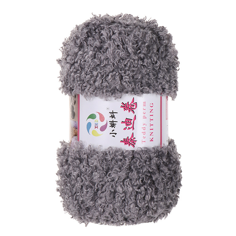 Picture of Wholesale Teddy Curly Wool Loop Thread Handmade DIY Loop Velvet Crochet Thread Hand Knitted Scarf Doll Thread