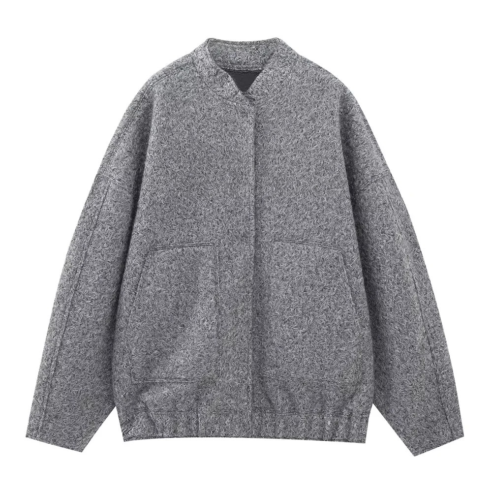 Picture of TAOP & ZA spring new women's collar pocket loose pilot coat 5070/158 5070158