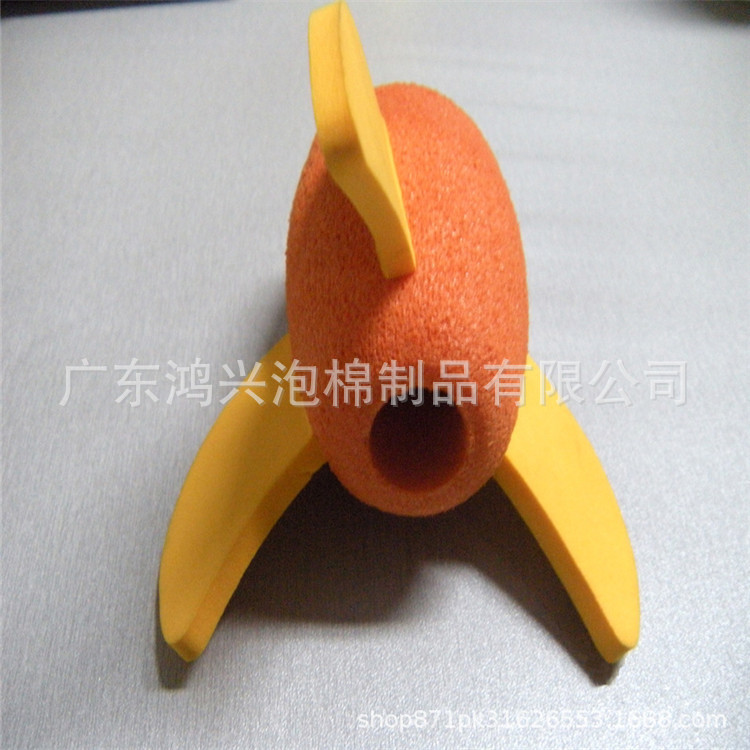 Factory wholesale rubber band sponge fire arrow toy shaped children's toy EVA ball rocket toy