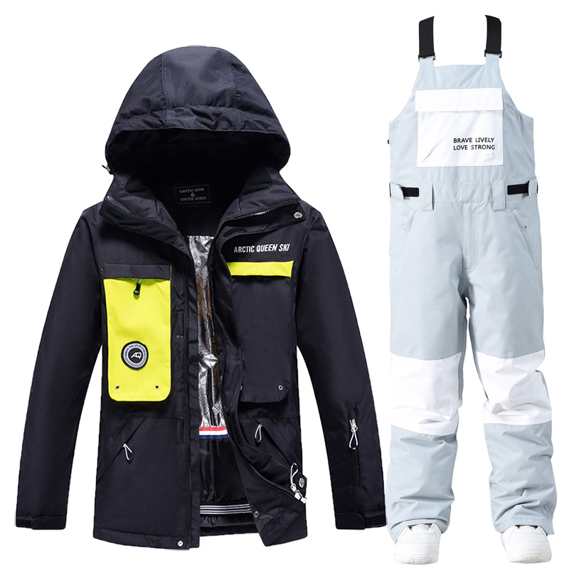 Picture of Women's Ski Suit Men's Winter Outdoor Windproof Waterproof Warm Thickened New Arrival Snowboard Double Ski Suit