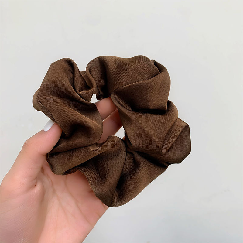 Picture of South Korea high-end feeling retro large intestine hair ring female temperament ball head rubber band hair rope elegant ponytail head rope