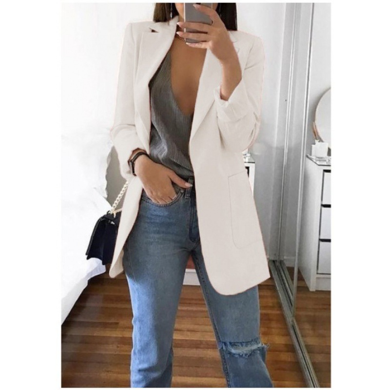 Picture of Wish Amazon 2021 European and American fashion lapel slim cardigan elegant suit jacket women