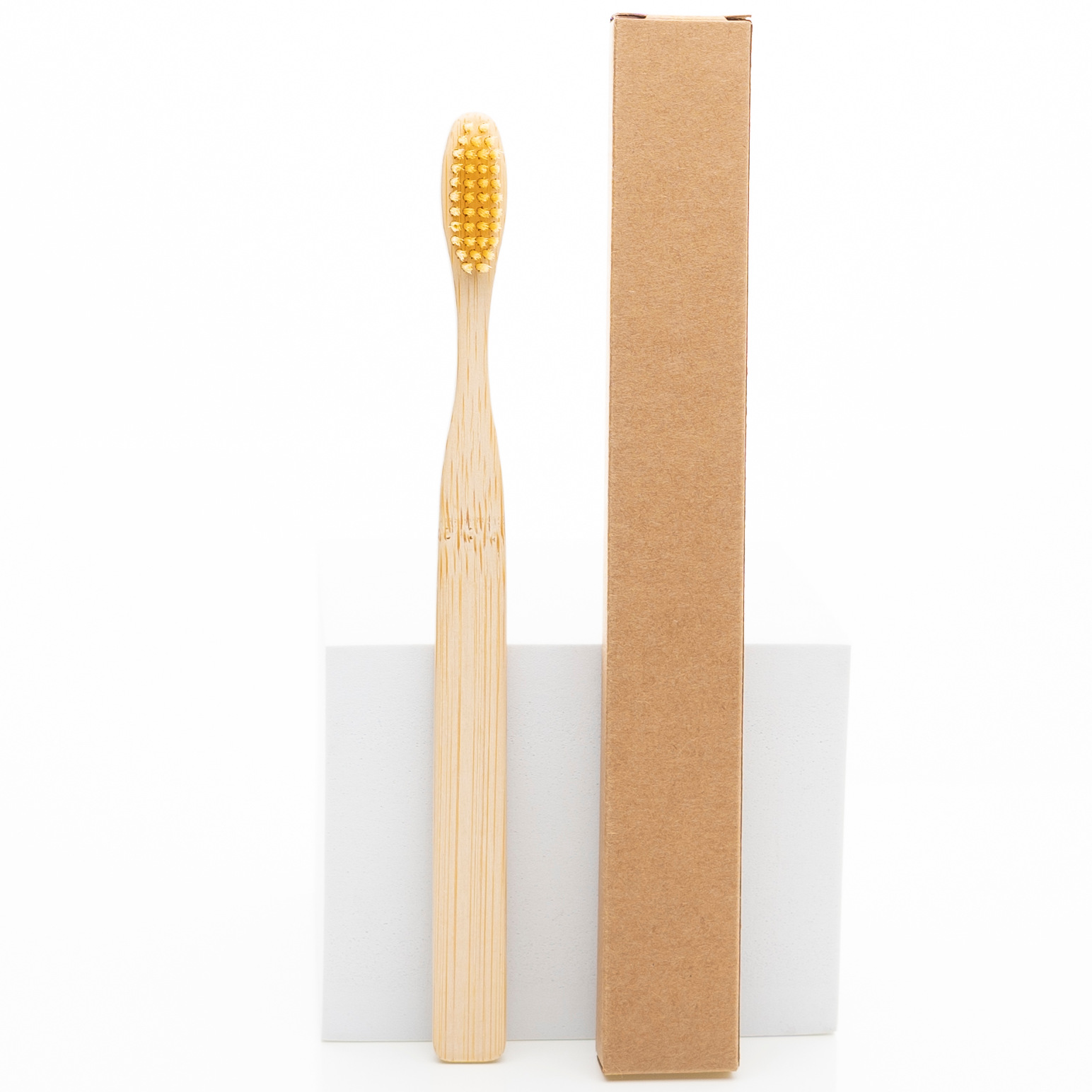 Picture of Hotel Disposable Bamboo Toothbrushes, Multi-Color Soft and Hard Bristles, Biodegradable Bamboo Toothbrushes, Customizable with Logo, Set Packaging