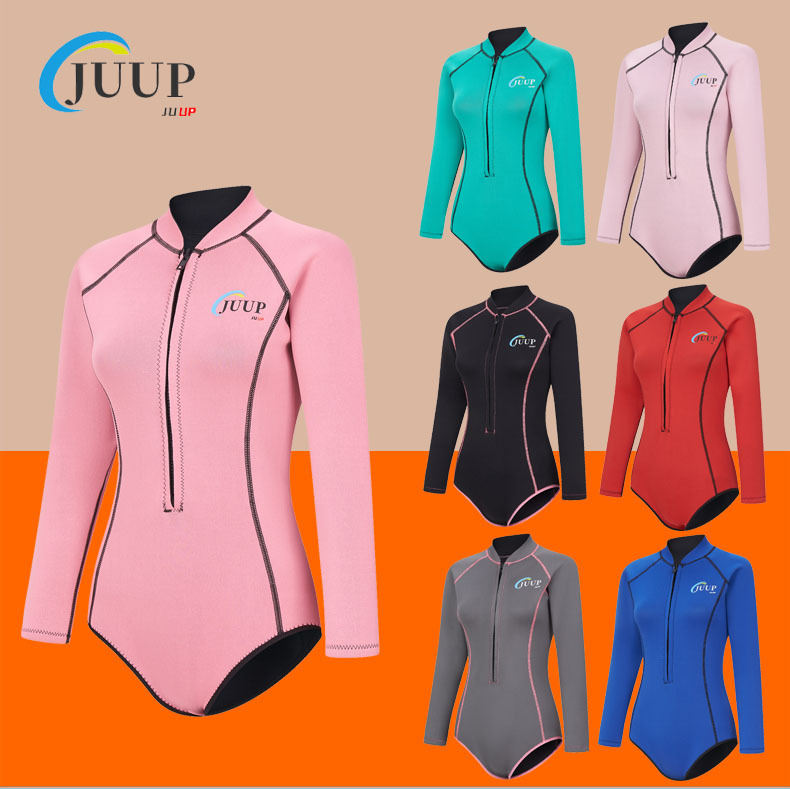 New Ladies 2.5MM one-piece swimsuit adult triangle diving suit warm surfing outdoor diving suit R051