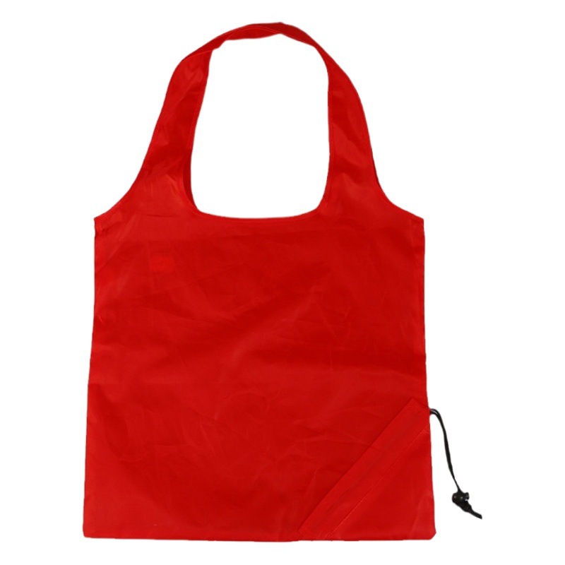 Mass Customization Large Capacity Printable logo Portable Polyester Nylon Folding Strawberry Bag Shopping Bag