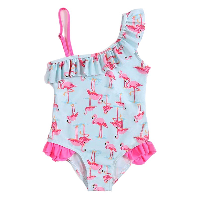 Cross-border Europe and the United States New Hot-selling One-piece Swimsuit Watermelon Printing Sweet Cute Cartoon Girls Children's Swimsuit