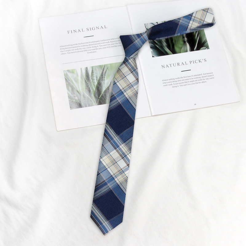 Picture of DK Hand Tie Lemon Sea Salt Original Japanese Uniform for Male and Female Students School Uniform College Style Plaid JK Factory Batch