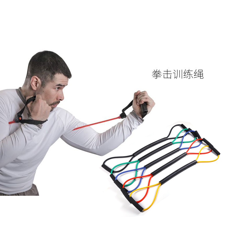 Boxing punching speed training air strike resistance rope elastic belt Thai boxing fighting resistance resistance endurance kick boxing equipment