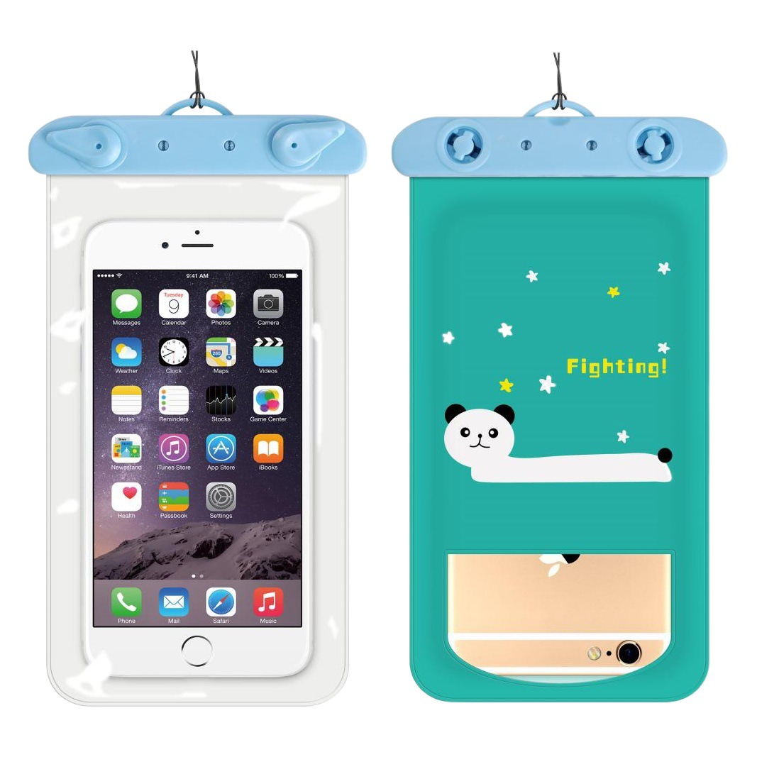Thickened Cartoon Mobile Phone Waterproof Bag with Cute Pattern Waterproof Mobile Phone Case Wholesale Large Transparent Touch Screen Mobile Phone Bag
