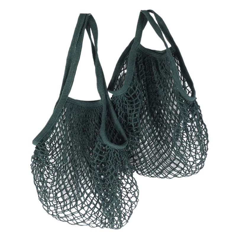 New Cotton Mesh Bag Spot Supermarket Shopping Mesh Bag Woven Reusable Fruit and Vegetable Bag Mesh Bag Can be Hanged