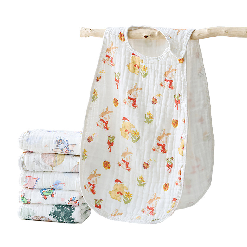 Picture of Spring and Summer Gauze Sleeping Bag Soft and Comfortable Absorbent Breathable Two-piece Neonatal Kick-proof Four or Six-layer Baby Sleeping Bag