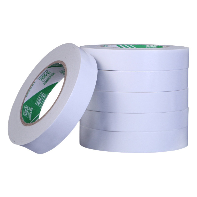 Handmade thin double-sided adhesive 50 meters long cotton paper easy to tear hot melt double-sided adhesive high adhesive strength two-sided adhesive factory wholesale