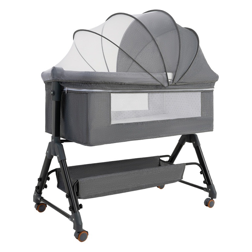 Picture of Wholesale baby bed newborn bed stitching big bed baby children's bed bb cradle bed multifunctional mobile foldable