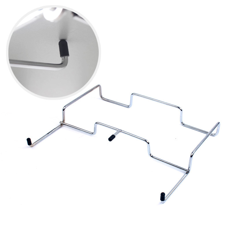 Picture of Outdoor Garbage Rack Camping Desktop Wire Storage Rack Picnic Table Barbecue Storage Rack Kitchen Garbage Bag Holder