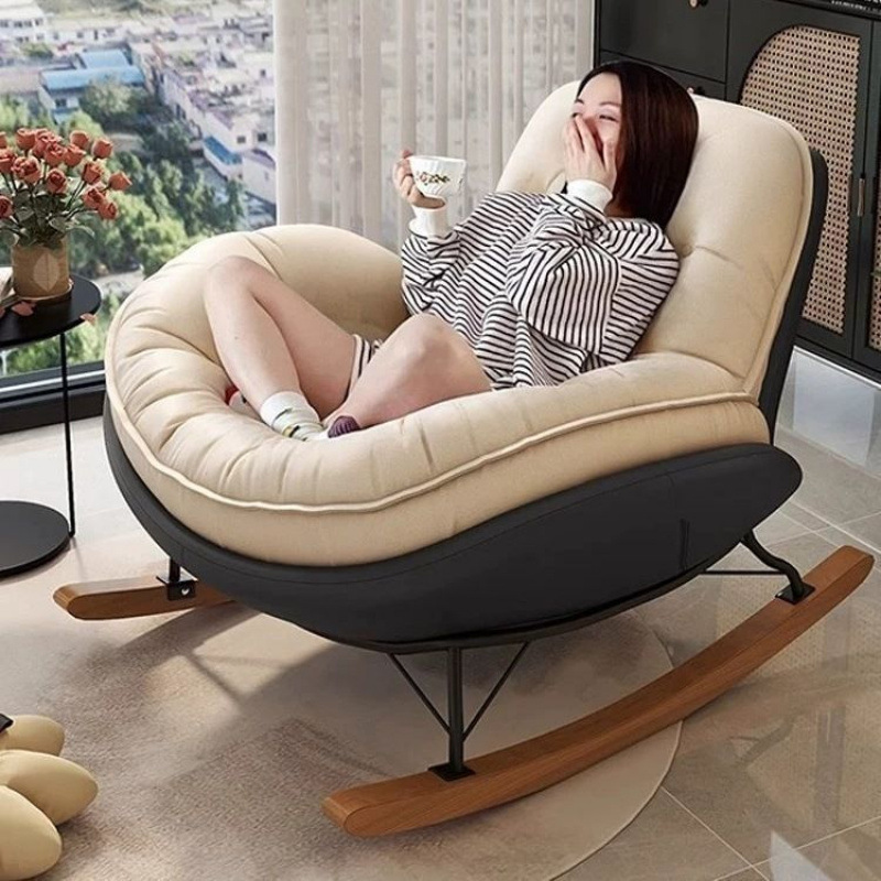 Lazy sofa adult recliner adult living room single balcony home lounge bedroom thickened penguin rocking chair manufacturer