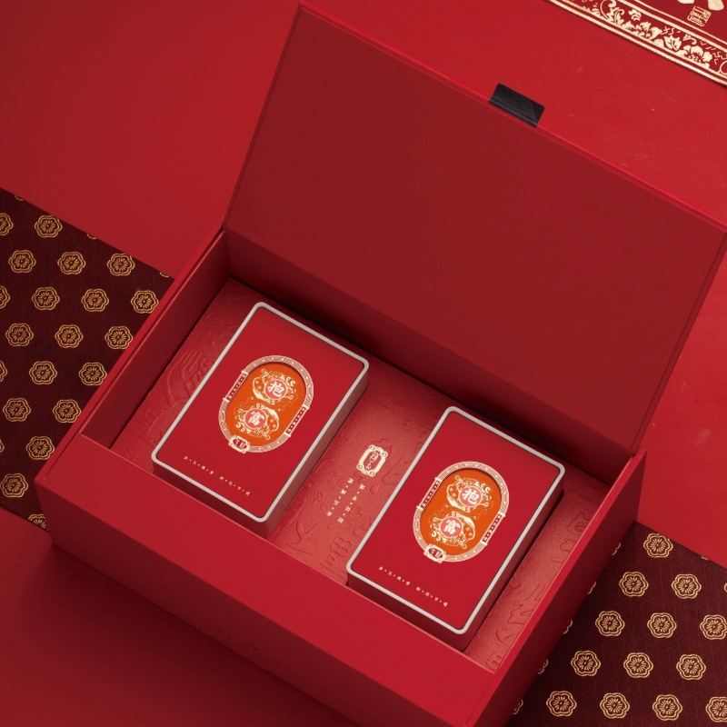 High-end custom huafu high-end gift box dahongpao phoenix single fir Jin Junmei tea gift box packaging empty box