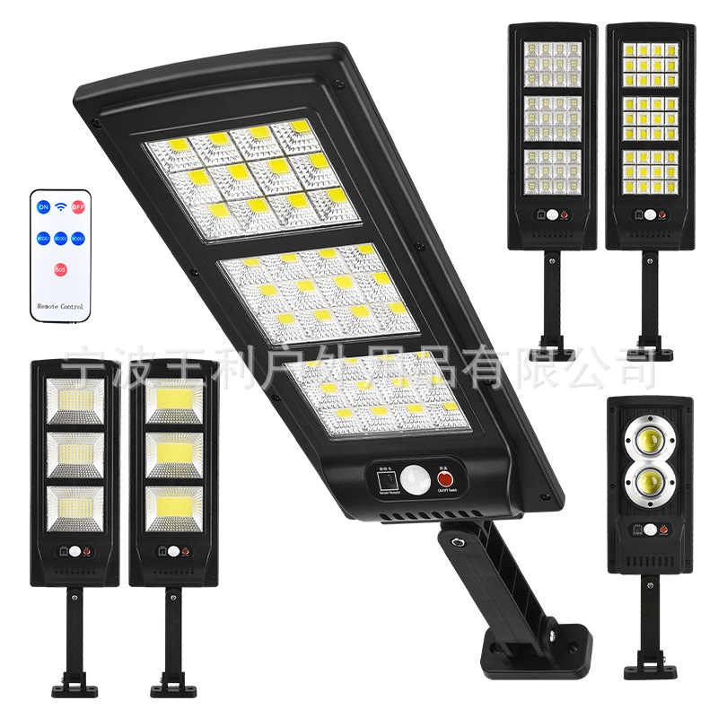 Cross-Border New Outdoor Led Solar Wall Light Human Body Induction Garden Light Home Wall Lighting Remote Control Street Light