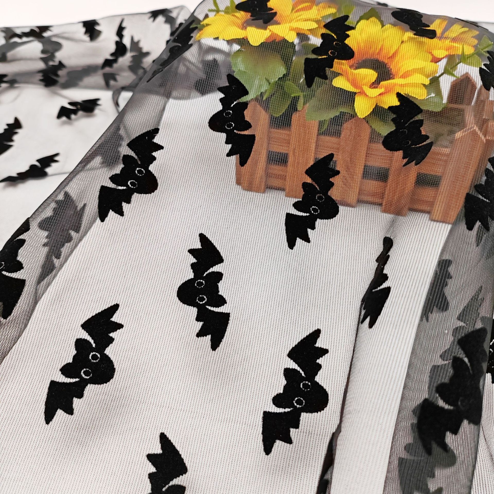 American Amazon Halloween Ghost Festival Decoration Black Bat Yarn Stage Costume Cloth Toy Costume Fabric