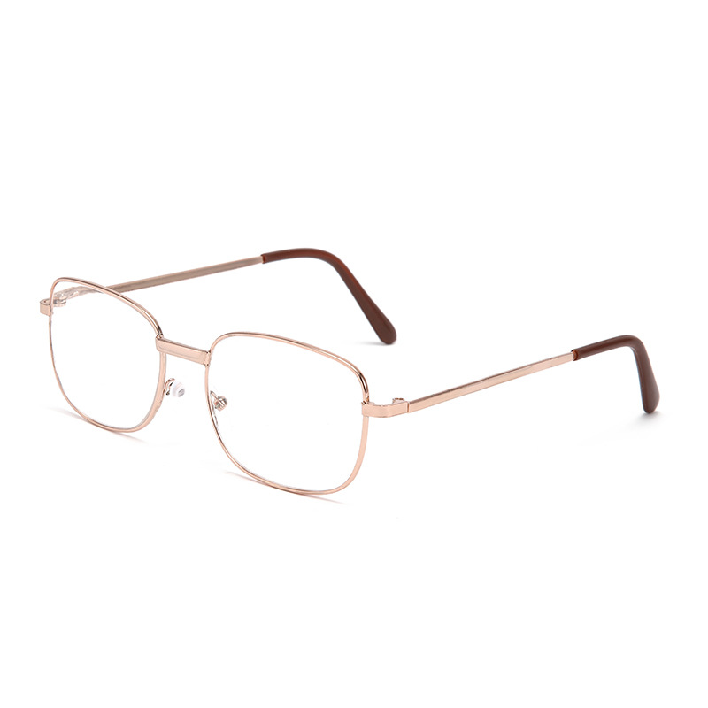 Picture of New special sale metal iron feet reading glasses running rivers and lakes stall full frame clear fashion resin reading glasses wholesale