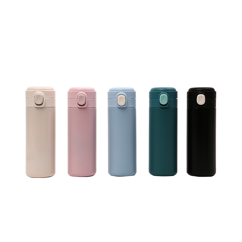 Picture of New 304 stainless steel simple bounce cover pea Cup student fresh mini portable thermos cup wholesale