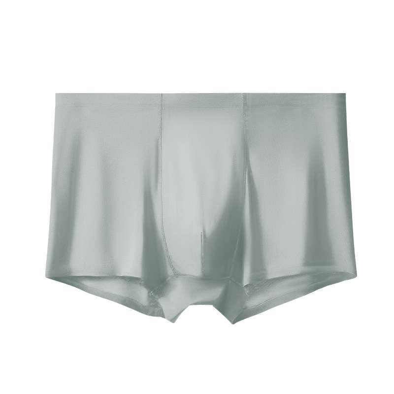 Picture of Men's underwear seamless ice silk underwear men's loose seamless underwear plus size solid color wholesale underwear men's boxers