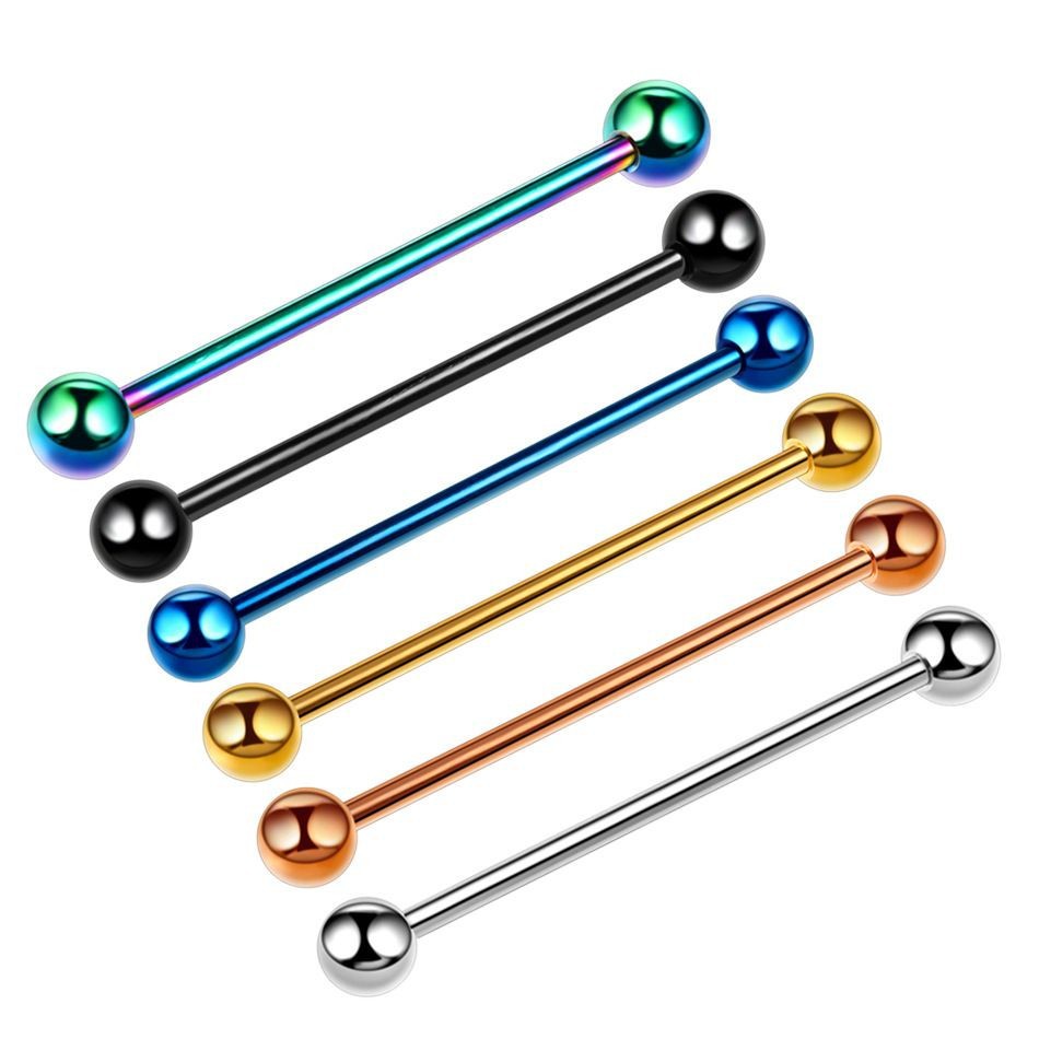 Cross-border e-commerce industrial bar barbell lip studs tongue studs earrings earrings multifunctional direct sales Europe and the United States