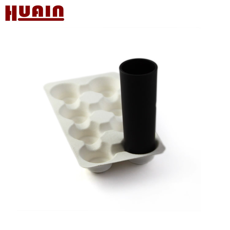 White Sugar Cane Pulp Lining Packaging, Shock-Proof Packaging, Anti-Fall Digital Product Packaging, Pulp Molded Packaging Tray