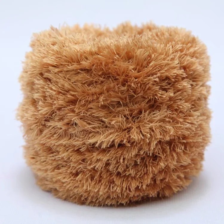 Picture of Crystal Coral Velvet Thick Thread Imitation Fur Scarf Hat Baby Baby Thread Hand-Knitted Wool Ball