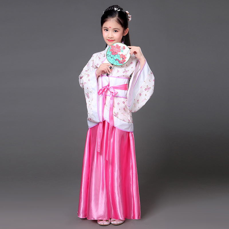 Picture of Children's Ancient Costume Fairy Dress Hanfu Princess Imperial Concubine Improved Little Girl Photo Studio Performance Photo Dance Performance Costume