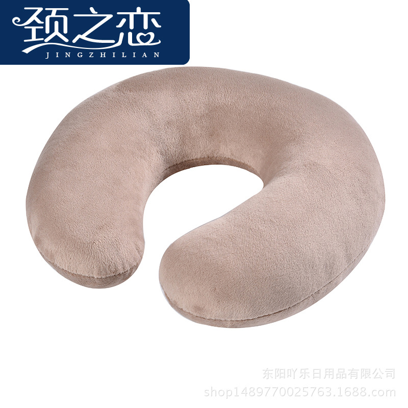 (Manufacturer in stock) simple pp cotton U-shaped pillow exhibition gift pillow travel supplies U-shaped pillow stall supply