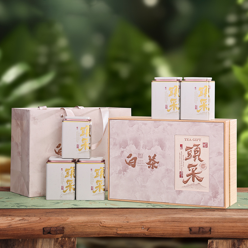 2025 New Anji White Tea Packaging Box Empty Gift Box Half Jin Spring Tea Tea Gift Box Empty Box High-end Wholesale