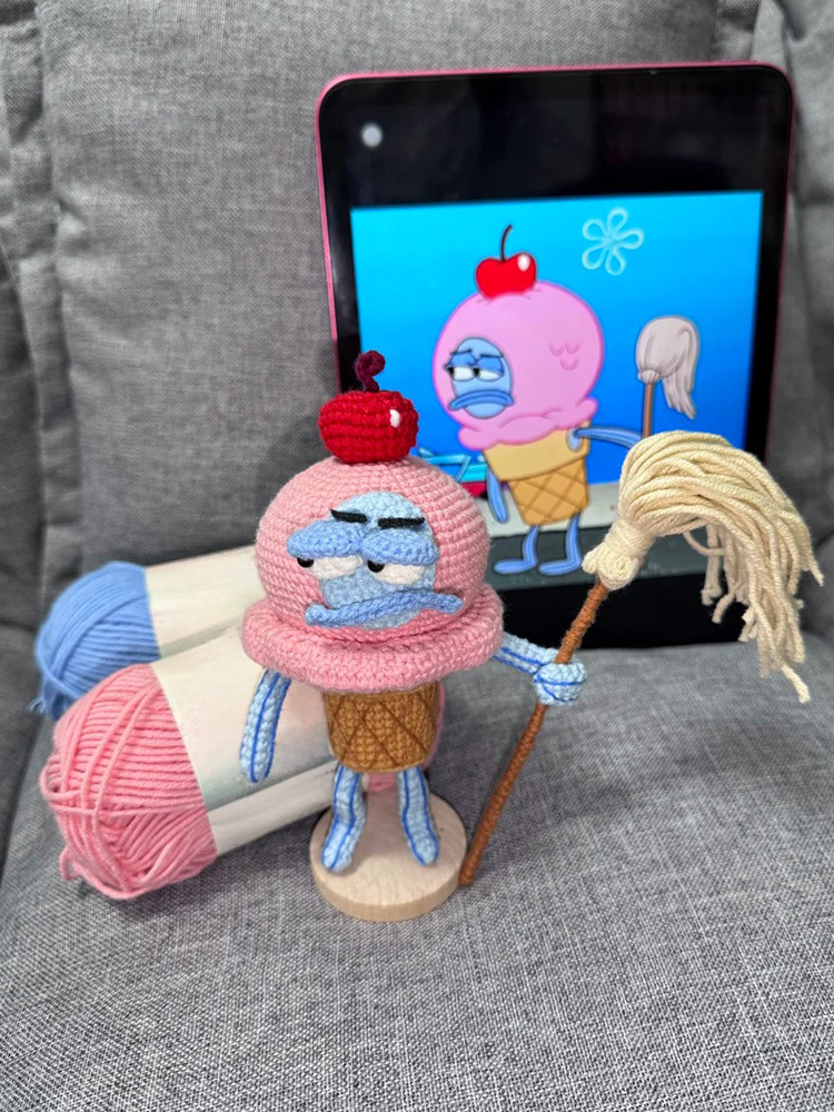 Picture of Yarn crochet Beachburg resident pendant handmade DIY material pack knitting hook doll to pass the time