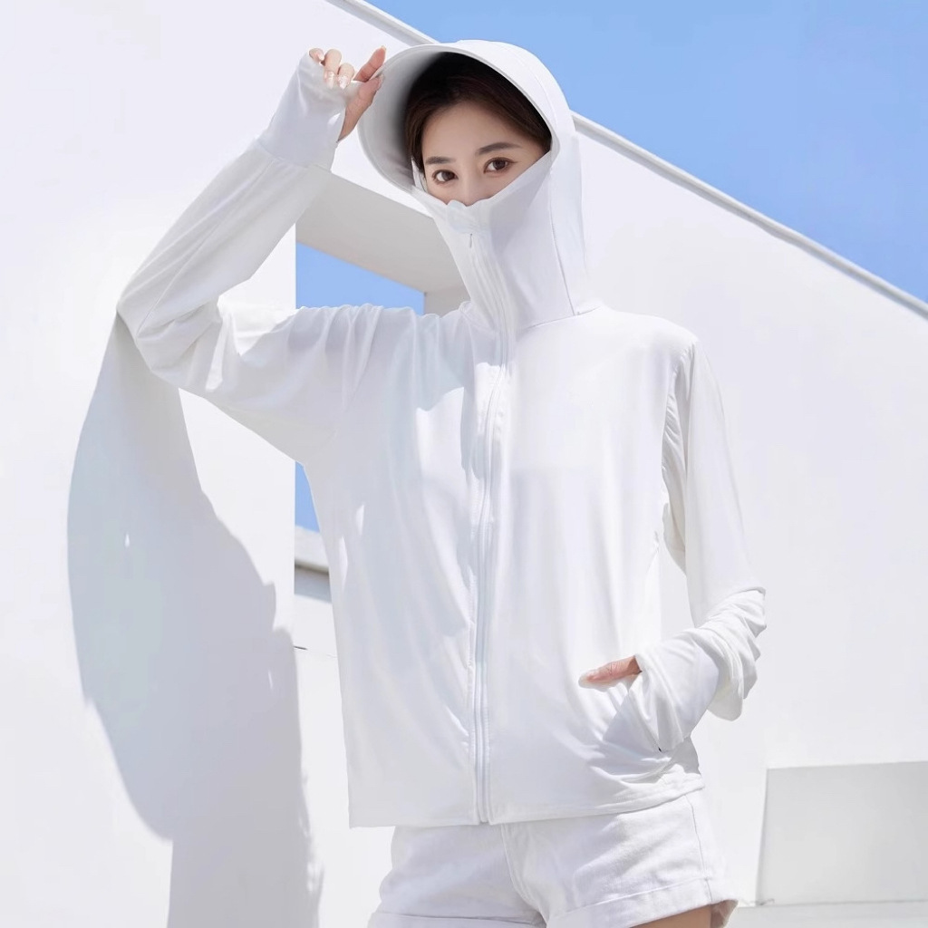 Picture of Women's Sunscreen Clothing 2025 New Summer Thin Anti-ultraviolet Breathable Ice Silk Sunscreen Clothing Blouse Short Jacket