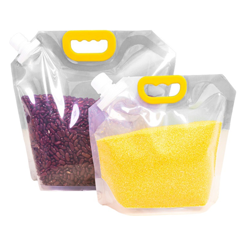 Grain Packaging Bags, Moisture-Proof and Thickeneded Sealed Packaging Bags, Self-Standing Satchel Rice Packaging, Grain Bags for Delivery