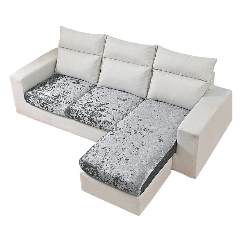 Cross-Border Solid Color Elastic Gold Diamond Velvet Sofa Cushion Cover Anti-Cat Scratch Universal All-Inclusive Sofa Cover Sofa Cover