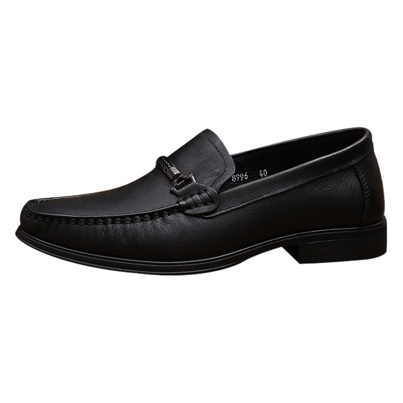 Autumn 2020 new first layer cowhide simple classic legged business casual shoes comfortable driving shoes super soft men's shoes