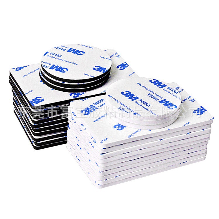 Factory Direct Sales M3/PE/EVA Foam Double-sided TaPE Black and White High Viscosity Strong Eva Sponge TaPE Wholesale