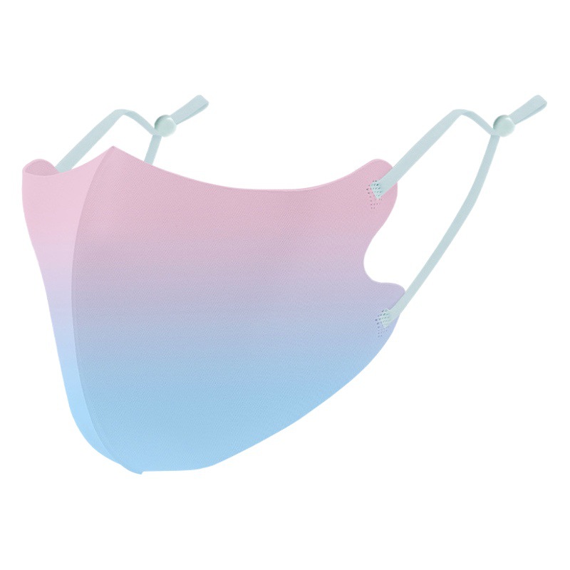 Sunscreen Ice Silk Cloth Mask Thin Sunshade Mask Amazon Cross-border 3D Goddess Gradient Blush Mask