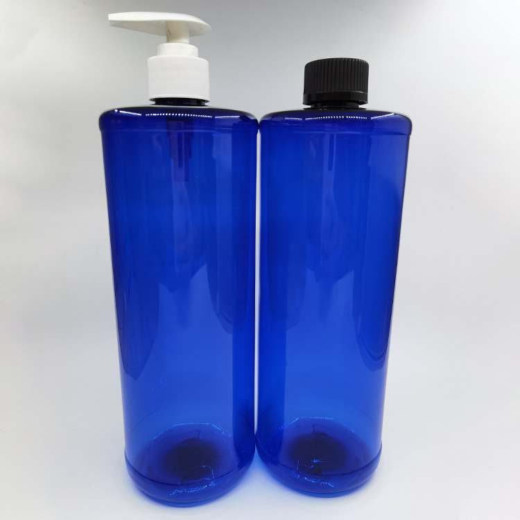 Spot supply production of 1000mlpet bottles can be equipped with spinning cap, ordinary cap, pump head cap, safety cap
