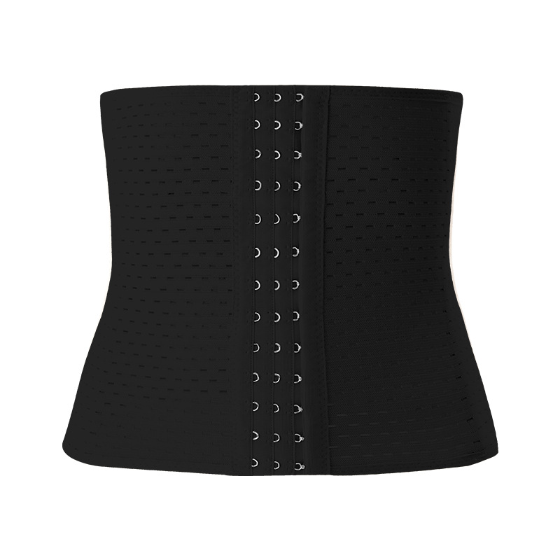 Picture of Cross-Border Abdominal Belt with 3 Rows and 13 Buckles, Hollow Waist Shaping Belt, Waist Slimming Artifact, Postpartum Restraint Belt, Powerful Belly Tightening