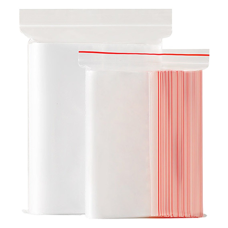 Food Fresh-keeping Plastic Bone Bag Dust-proof Storage Sealed Bag PE Mask Transparent Packaging Bag Special Size Self-sealing Bag