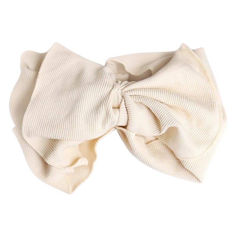 South Korea Vintage Big Butterfly Hair Band Women's Hair Band Wide Edge Elastic Cotton Face Washing Cyber Popular Autumn and Winter Cotton Hair Accessories Women