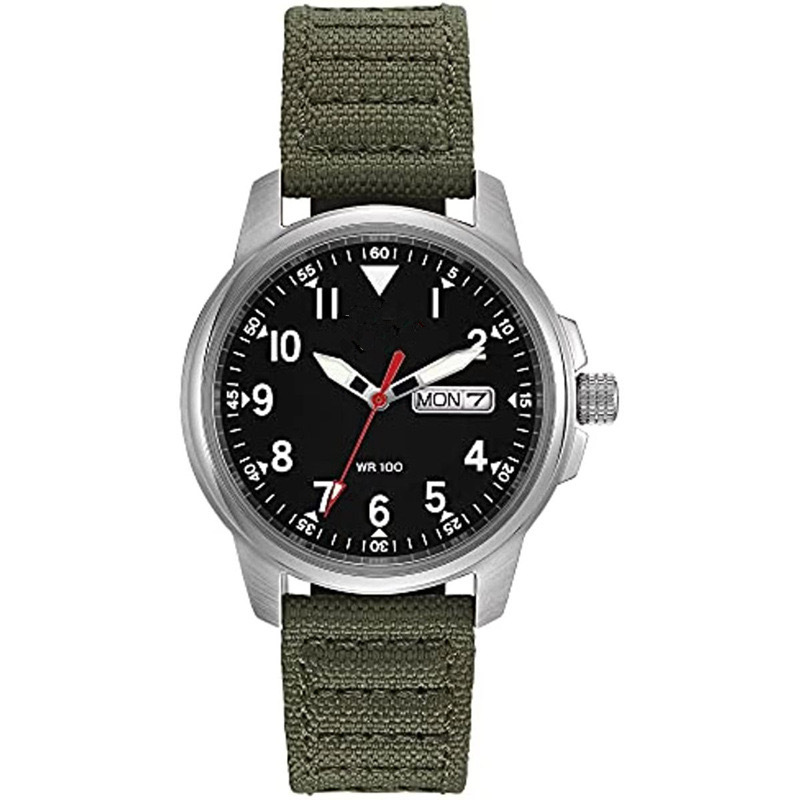 Cross-Border Nylon Band Personalized Fashion Casual Men's Watch Luminous Dual Calendar Quartz Watch 20